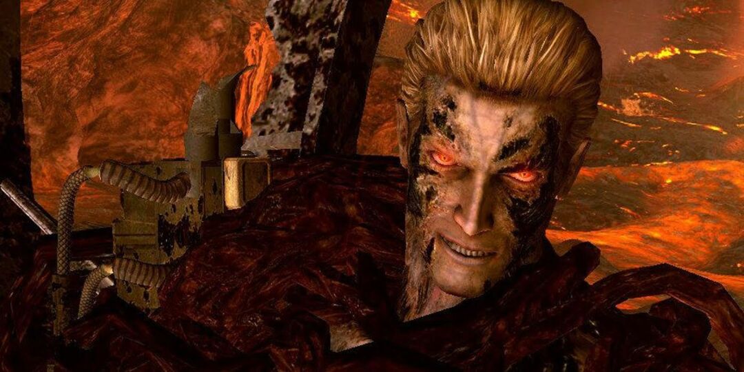 Albert Wesker la sfârșitul Resident Evil 5.