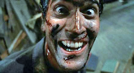 Bruce'as Campbellas filme „Evil Dead“.