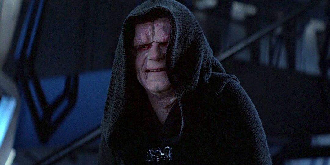 Jedi'ın Dönüşü'ndeki taht odasında İmparator Palpatine