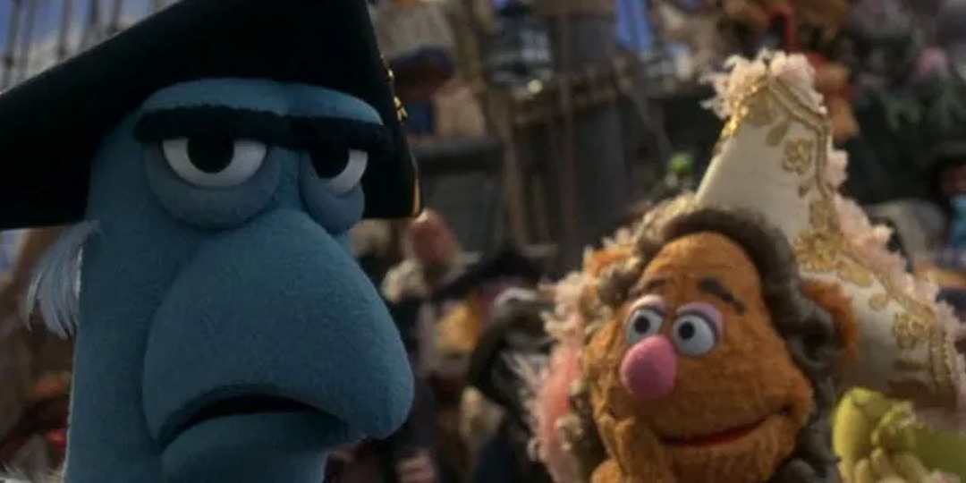 Sam the Eagle en Fozzie Bear in Muppet Treasure Island