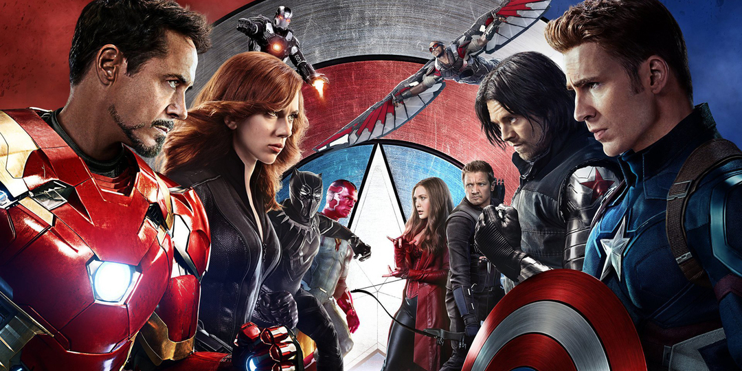 Os heróis se enfrentam na Guerra Civil da Marvel.