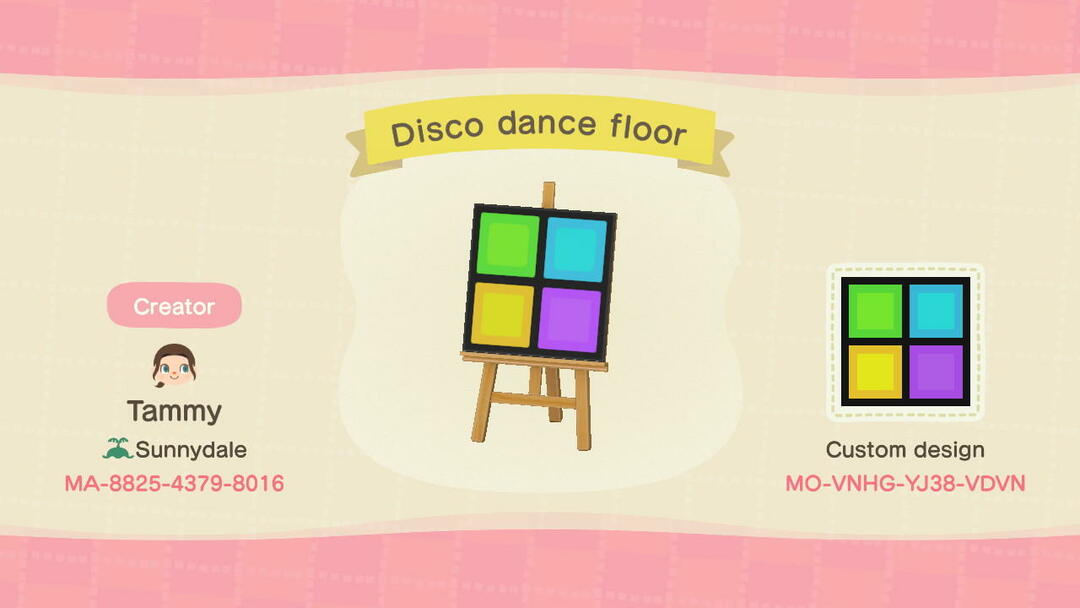 Disko Dans Pisti - Animal Crossing: New Horizons Özel Tasarım