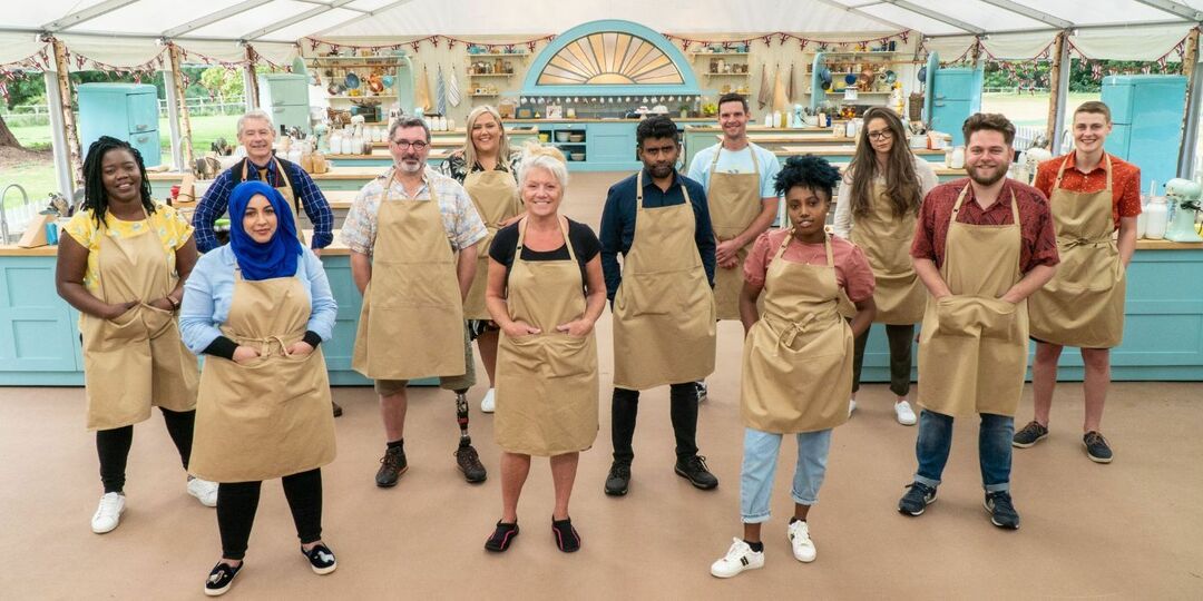 Obsadenie filmu The Great British Bake Off z roku 2020.