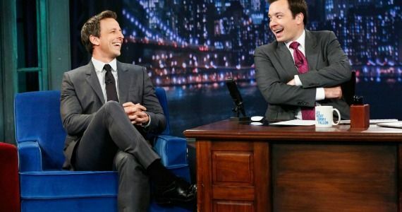 Seth Meyers på Late Night med Jimmy Fallon 