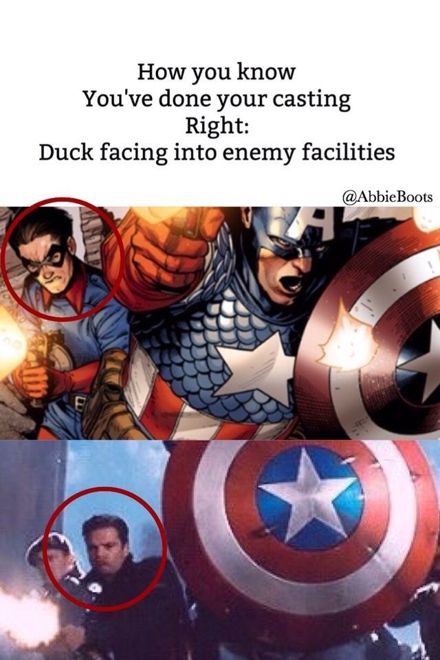 Comparação de quadrinhos e filmes de Bucky Barnes