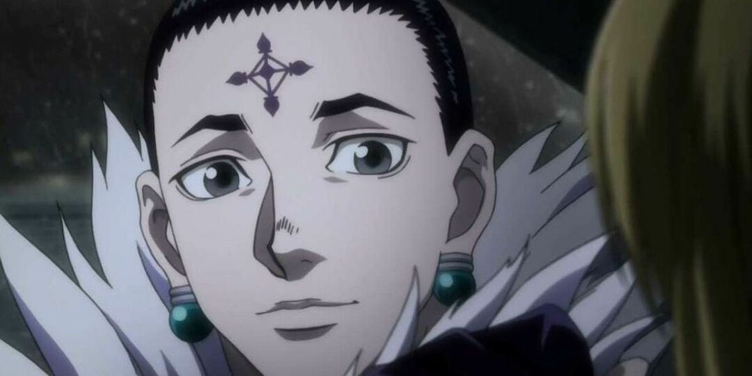 Een close-up van Chrollo Lucilfer in Hunter x Hunter