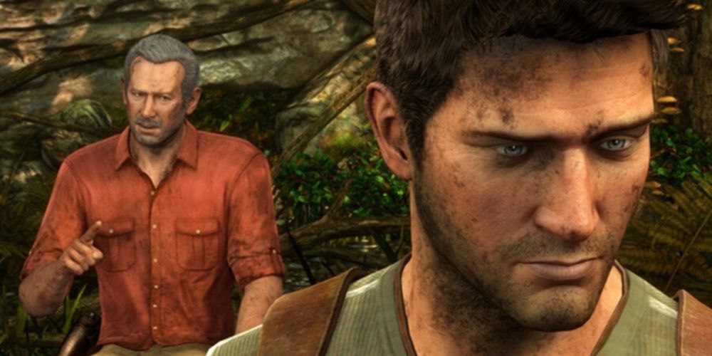 Sully taler med Nate i Uncharted 3