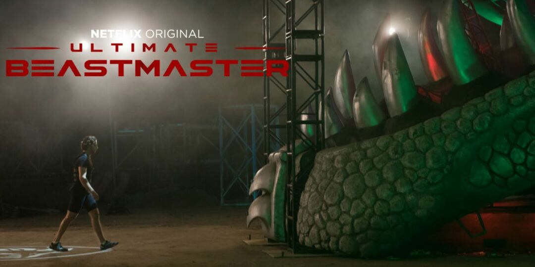 Netflixi reklaampilt sarja Ultimate Beastmaster jaoks.