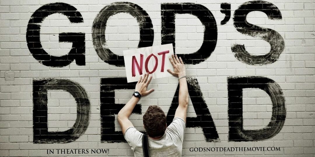 Et reklamebilde for God's Not Dead (2014)