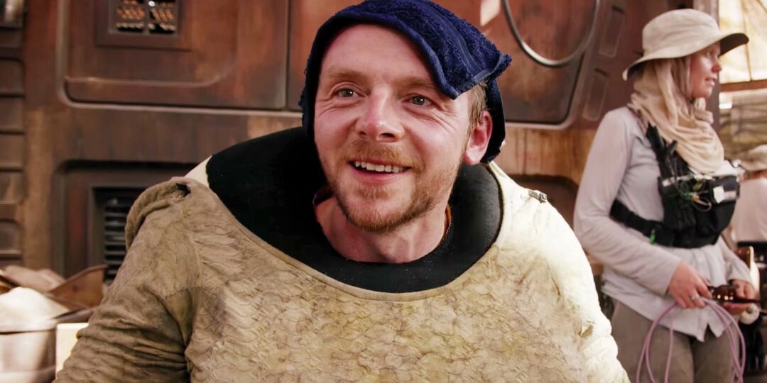 Simon Pegg filmis Star Wars The Force Awakens