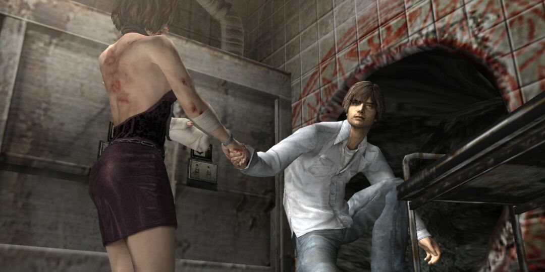 Captura de tela do jogo Silent Hill 4: The Room.