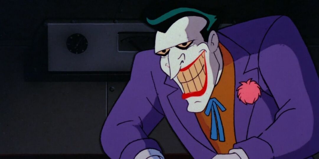 Der Joker grinst an Bord seines Müllkahns in The Last Laugh of Batman: The Animated Series