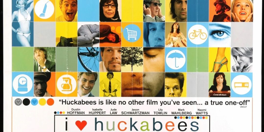 En plakat for I Heart Huckabees (2004)