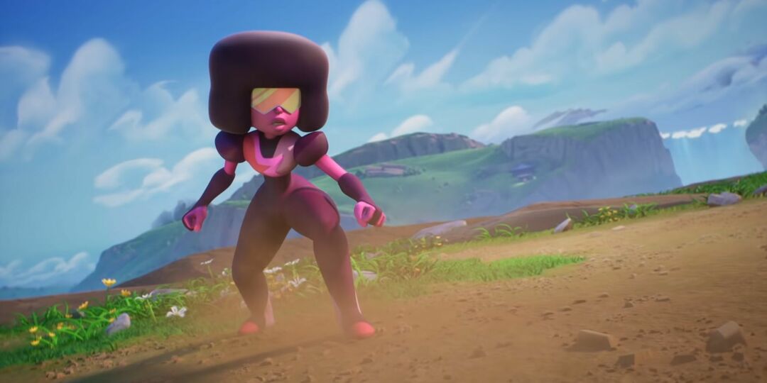 Garnet aterrissando no MultiVersus