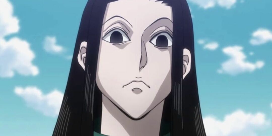  Illumi kijkt naar beneden in Hunter x Hunter