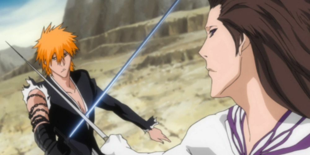 Ichigo slåss mot Aizen i Bleach